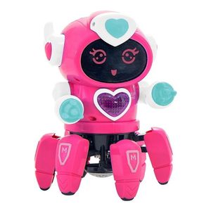 Brinquedo Robô Lady Dançarina Com Face Digital Luz E Som