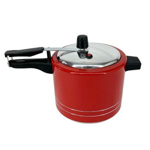 Panela De Pressão Antiaderente 4,5 Litros Alumínio - Vermelho