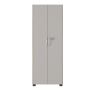Armário Multiuso Com Chave 2 Portas Chicago Notável Freijó / Off White Freijo Off White
