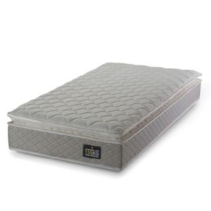 Colchão Solteiro Strong Pillow Top Espuma D45 88x188x24cm Bege - Suporta Até 150kg Por Pessoa Bege
