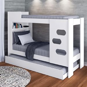 Treliche Floripa Para Colchão 0,88m J&a Branco Branco