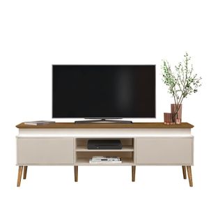 Rack Para Tv Até 75" Lumina Pinho/off White Artely Pinho/off White