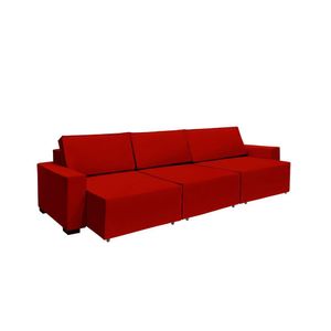 Sofá Dallas 3.70m Retrátil - Vermelho