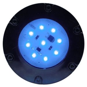 Mini Refletor Led Decorativo Econômico - Base Preta Azul - 220v