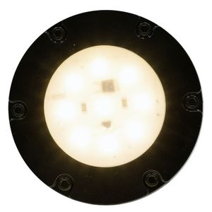 Mini Refletor Led Decorativo Econômico - Base Preta 4000k - Transparente - 220v