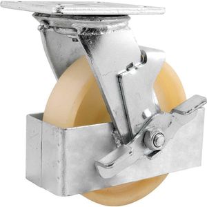 Roda Dianteira 150x40 Nylon Com Suporte Vonder