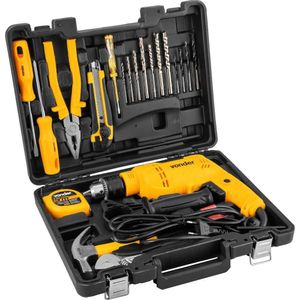 Furadeira De Impacto 1/2'' Fiv 519 Jogo Com 19 Acessórios 220v Vonder