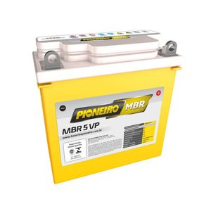 Bateria Pioneiro De Moto 12V Mbr5Vp