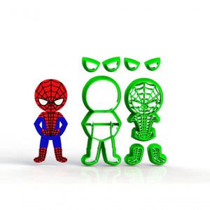 Cortador Heróis - Homem Aranhacorpo Cute Modular Tamanho 6 Cm