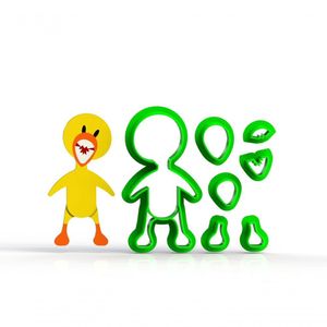 Cortador Roblox Rainbow Friends - Yellow Modular Tamanho 5 Cm