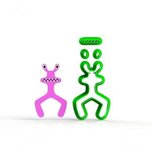 Cortador Roblox Rainbow Friends - Pink Modular Tamanho 6 Cm