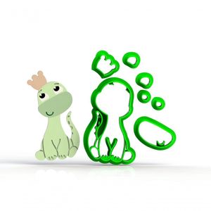 Cortador Dinossauros Baby - Mod 3 Tamanho 7 Cm