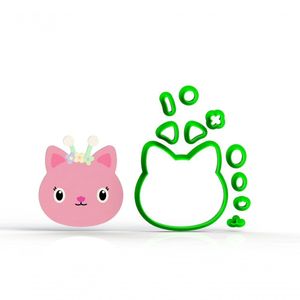 Cortador Casa Mágica Da Gabby - Kitty Faire Tamanho 5 Cm