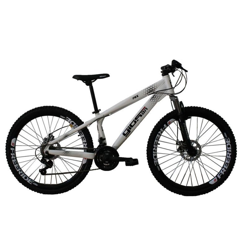 Bicicleta Aro 26 FRX Freeride 21 Velocidades Branco Gios