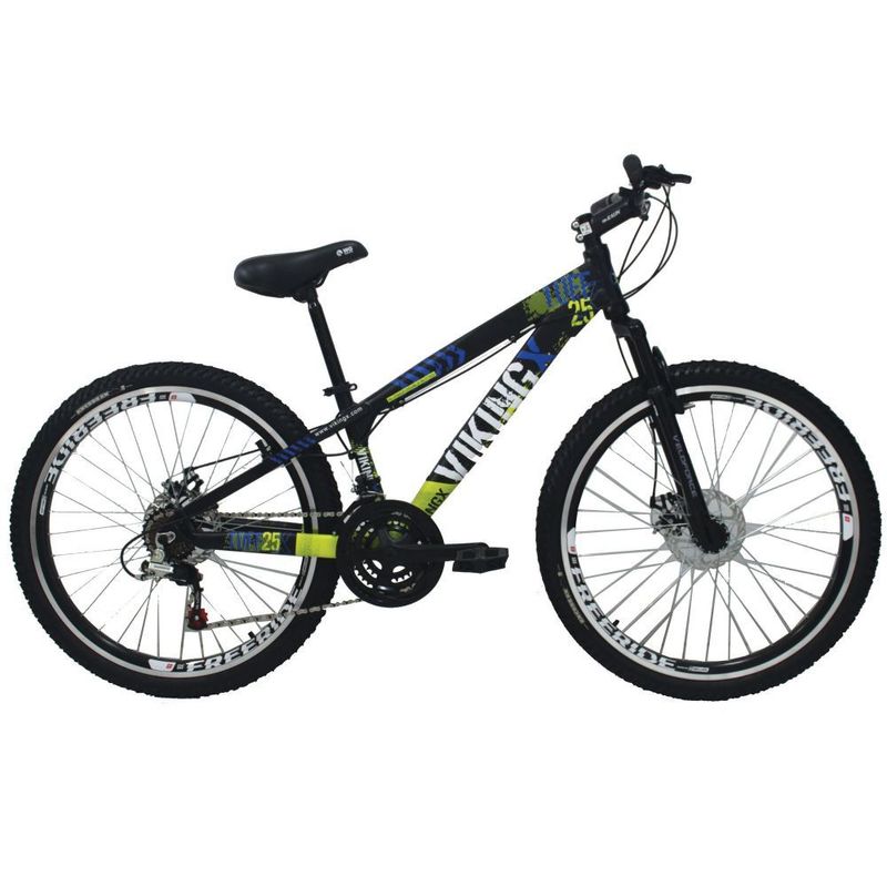 Bicicleta Aro 26 Vikingx 21 Marchas Freio Disco C/ Suspensão