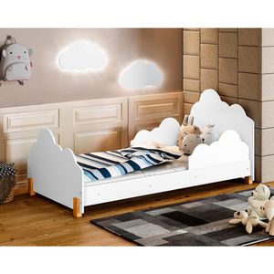 Minicama Infantil Princesa Juvenil - Branca E Mel - Cor: Branco