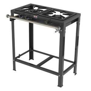 Fogão Industrial a Gás Progas 2 Queimadores Aço Carbono Com Pintura Epoxi Preto PMSD-21