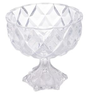 Centro De Mesa Fruteira Com Pé Em Cristal - Deli 24cm