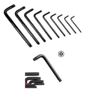 Jogo De Chave Torx Curta Com Anel Prando 09 Pc De T10 - T50