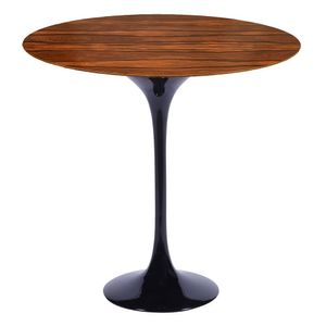 Mesa Saarinen Lateral Pau Ferro 51cm - Base Preta