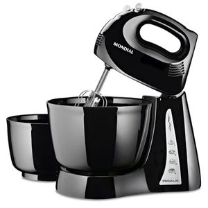 Batedeira Mondial B-04 Np Batedeira-220v-preto/inox