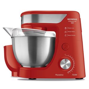 Batedeira Planetária Premium Inox Mondial ? Bp-02p-r-ti Batedeira Planetária-127v-vermelho/inox