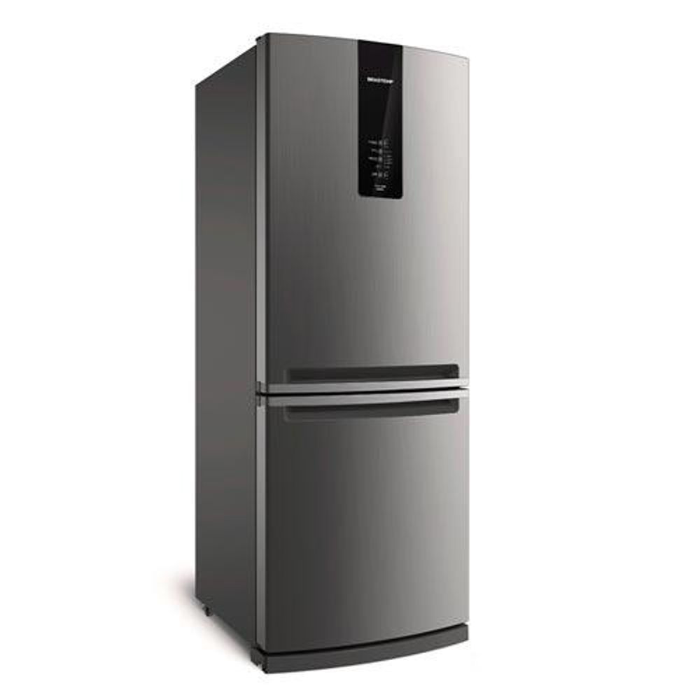 Geladeira Brastemp Frost Free 443l Inox Com Turbo Ice Inverse Bre57ak 110V