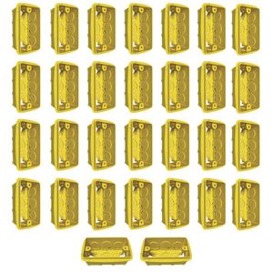 Caixa De Embutir Fios Luz 4x2 Kit 30 Und Interruptor Parede