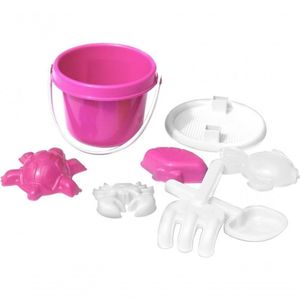 Kit Praia 8 Peças Rosa E Branco -Bel Brink