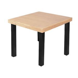 Mesa De Jantar Catarina Rústica Quadrada 80Cm - Natural - Bege