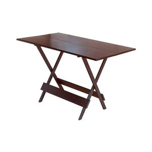 Mesa Dobrável De Madeira Maciça 1,20X70 - Imbuia - Marrom