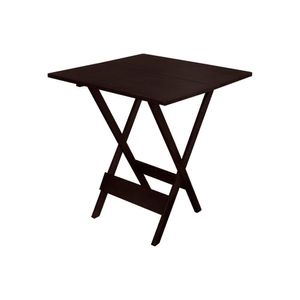 Mesa Dobrável De Madeira Maciça 70X70 - Imbuia - Marrom