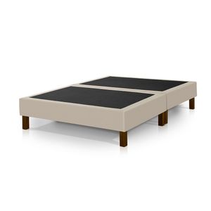 Base Box Biazi Bipartido 1,38 X 1,88 Casal Klm Móveis Areia
