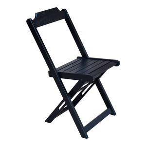 Cadeira De Madeira Preto - Marca: Preto