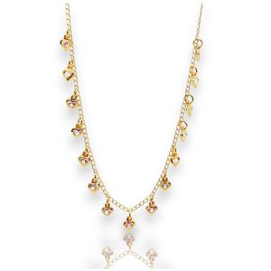 Chocker Coração - Banhada A Ouro Dourado