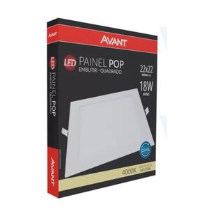 Painel Led 18w Embutir Neutro 4000k
