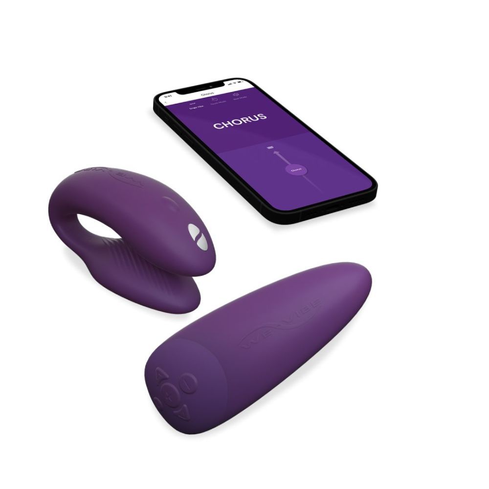 Vibrador Para Casal Recarregável Controle Por Aplicativo E Controle Remoto  Sem Fio | We-Vibe Chorus - WebContinental