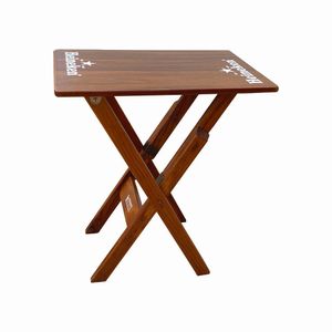 Mesa Aparador Dobrável Madeira 68x43 Personalizada Hei Imbuia - Cor: Marrom