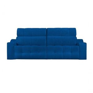 Sofá Top Lubeck Retrátil Reclinável 290 Azul - Ws Estofados