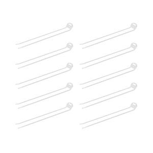 Kit Suporte De Vassouras Com 10 Peças Branco 25 Cm - Cor: Branco
