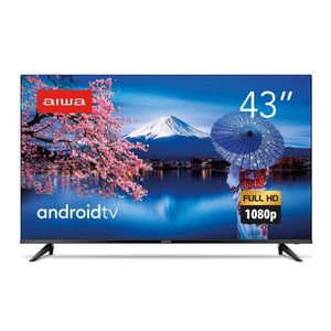 Smart Tv 43 Pol Android D-Led 2 Hdmi 2 Usb Wi-Fi Aiwa Preto/Minuano Bivolt