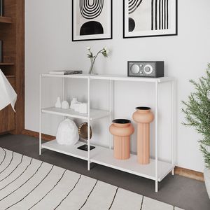 Aparador Industrial Artesania Branco 120cm - Cor: Preto
