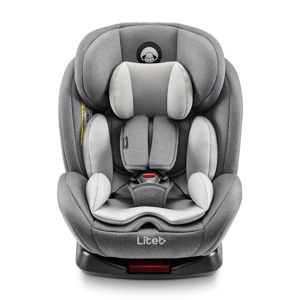 Cadeira Bebê Carro com Ajuste de Ângulo 0 a 36kg Isofix Cinza Baby