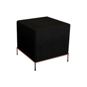 Puff Sevilha Cobre E Preto - Cor: Marrom