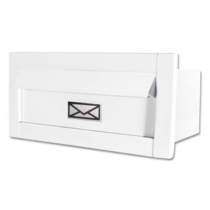 Caixa Correio Carta Luxo Hat Chapeu Branca Fosca 23 Cm Profundidade