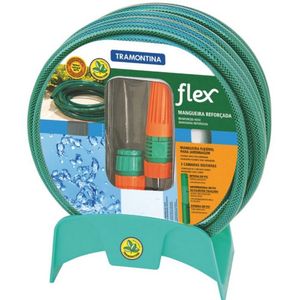Mangueira Tramontina Flex Com Suporte 25m Verde