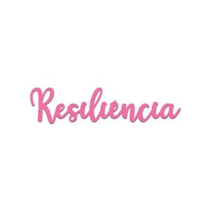 Arte Resiliência 38cmx9cm - Cria Arte Laser Rosa