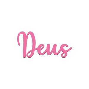 Arte Deus 27,5cmx13cm - Cria Arte Laser Rosa