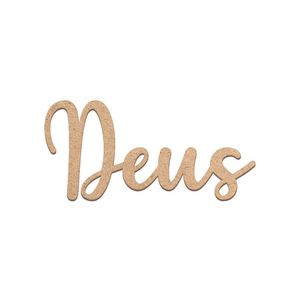 Arte Deus Mdf Cru 27,5x13cm - Cria Arte Laser Cru