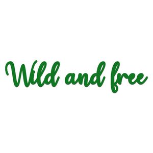 Arte Wild And Free 60cmx13,5cm - Cria Arte Laser Verde